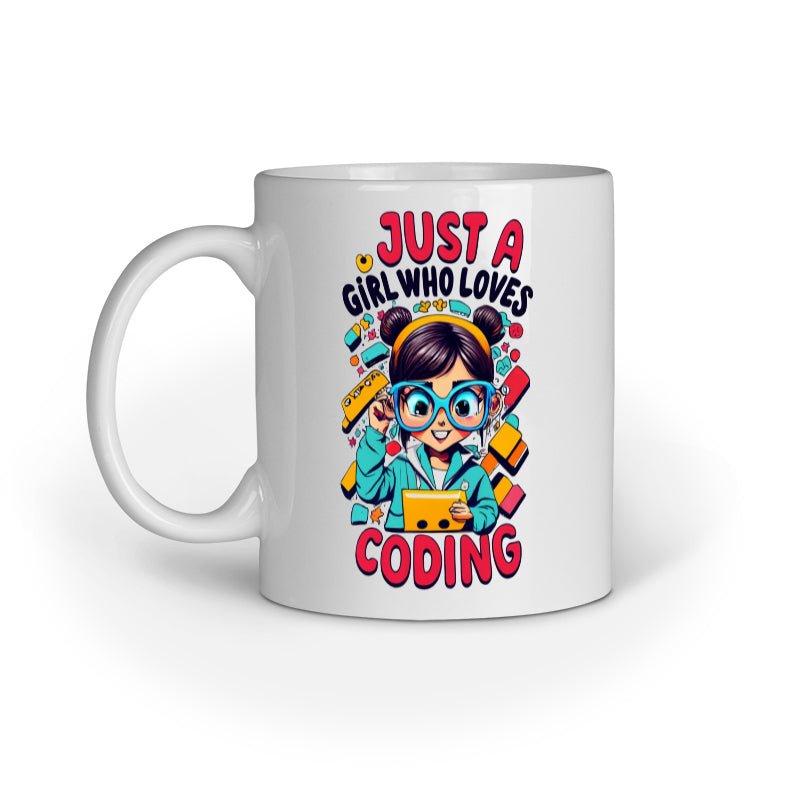 Coding Girl - Ceramic Mug - Vibe TownCoding Girl - Ceramic Mug