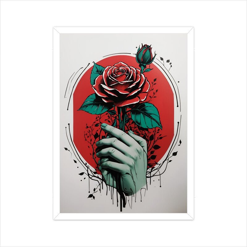 Lady & Flower - Poster - Vibe TownLady & Flower - Poster