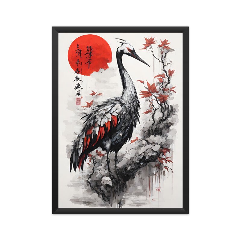 Japanese Crane - Poster - Vibe TownJapanese Crane - Poster