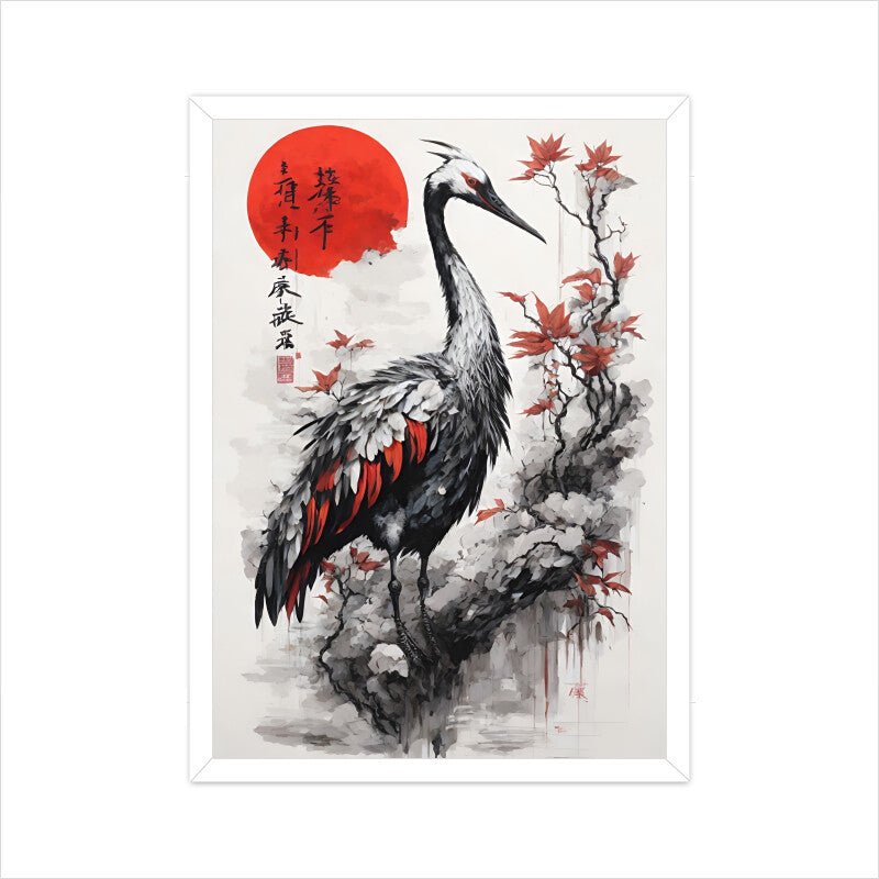 Japanese Crane - Poster - Vibe TownJapanese Crane - Poster