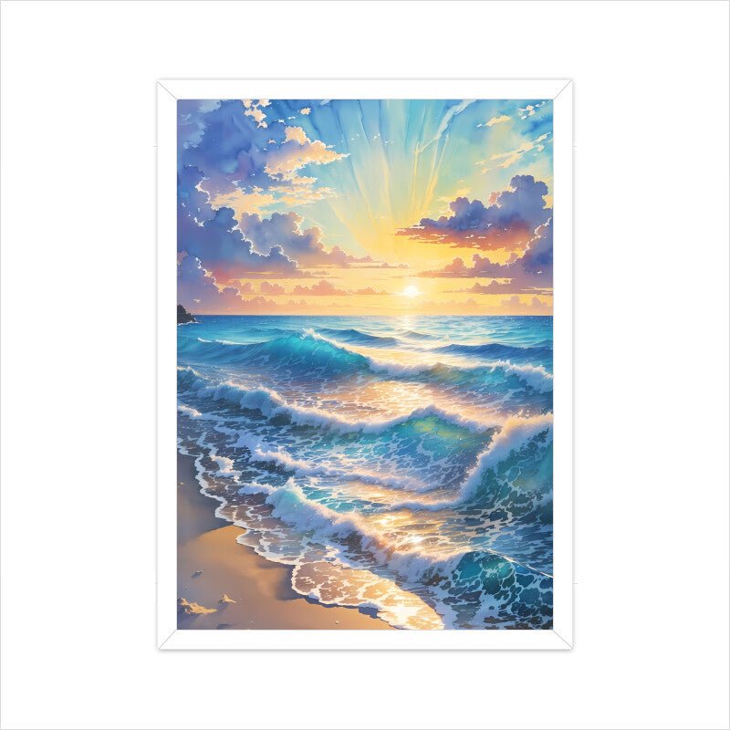 Surreal Water Colour Beach - Vibe TownSurreal Water Colour Beach