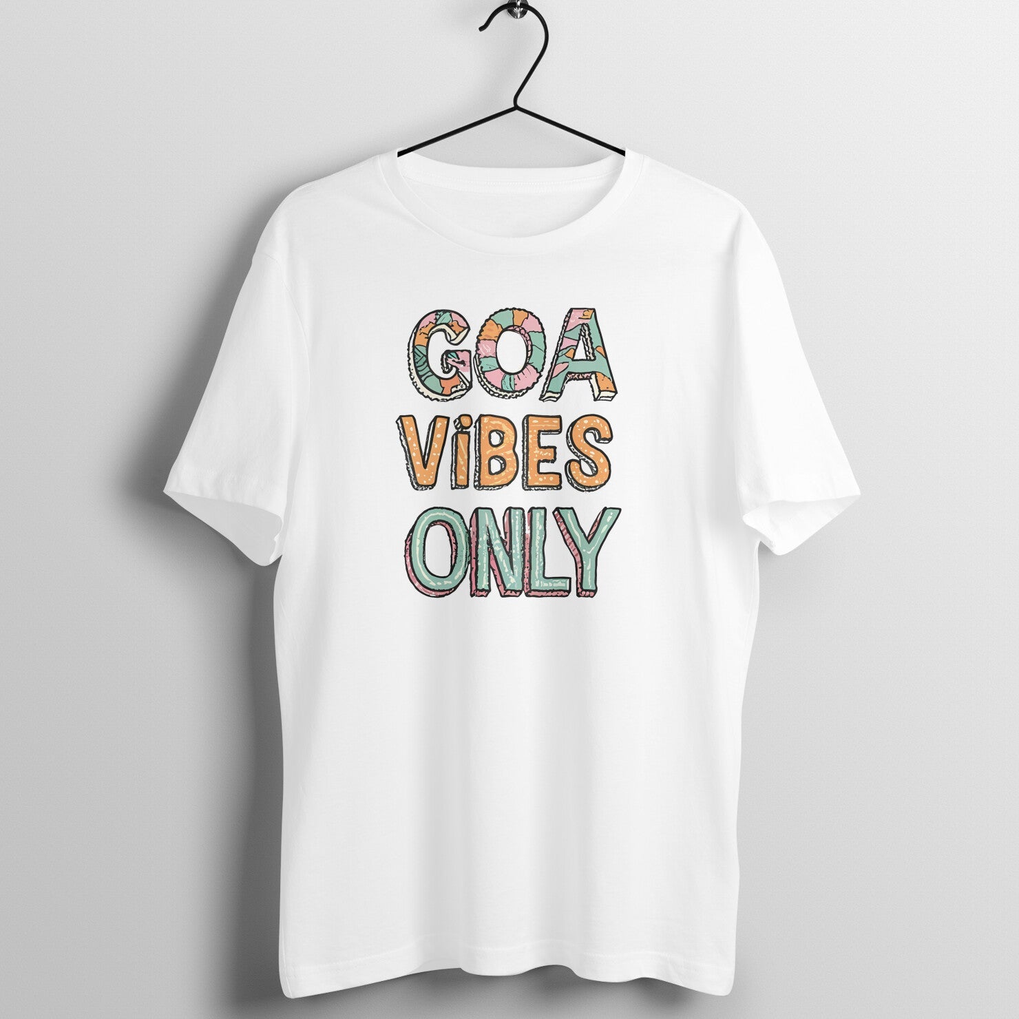 Goa Vibes Only - Cool Unisex Travel T-shirt Half Sleeves - Vibe TownGoa Vibes Only - Cool Unisex Travel T-shirt Half Sleeves