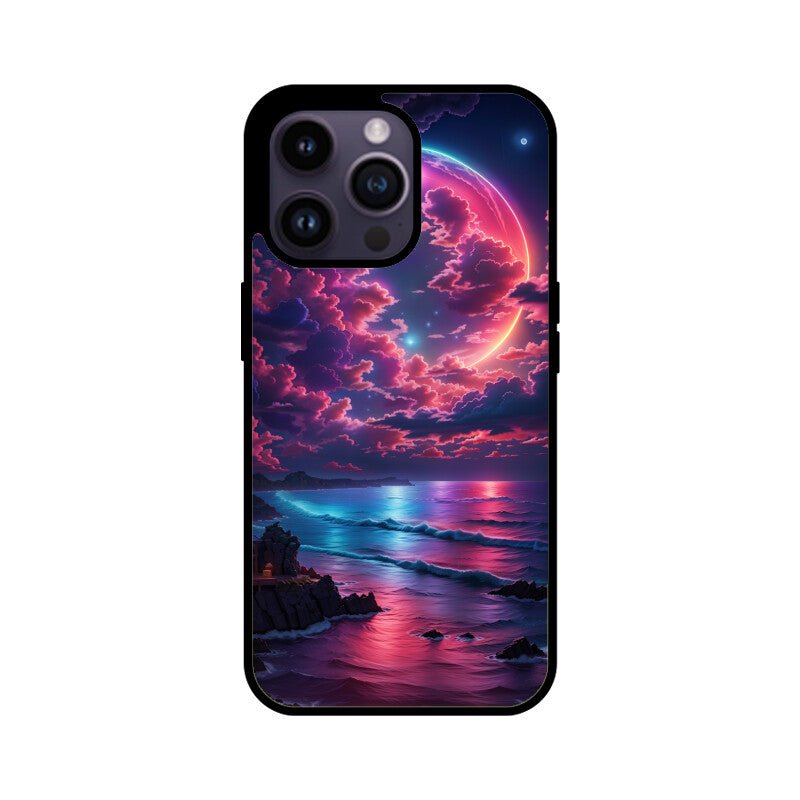 Blue Moonlight & Beach - iPhone Cover - Vibe TownBlue Moonlight & Beach - iPhone Cover