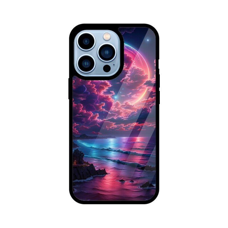 Blue Moonlight & Beach - iPhone Cover - Vibe TownBlue Moonlight & Beach - iPhone Cover