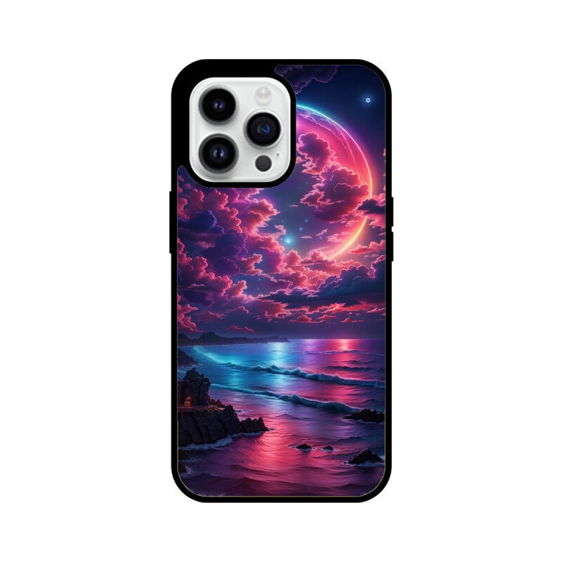 Blue Moonlight & Beach - iPhone Cover - Vibe TownBlue Moonlight & Beach - iPhone Cover
