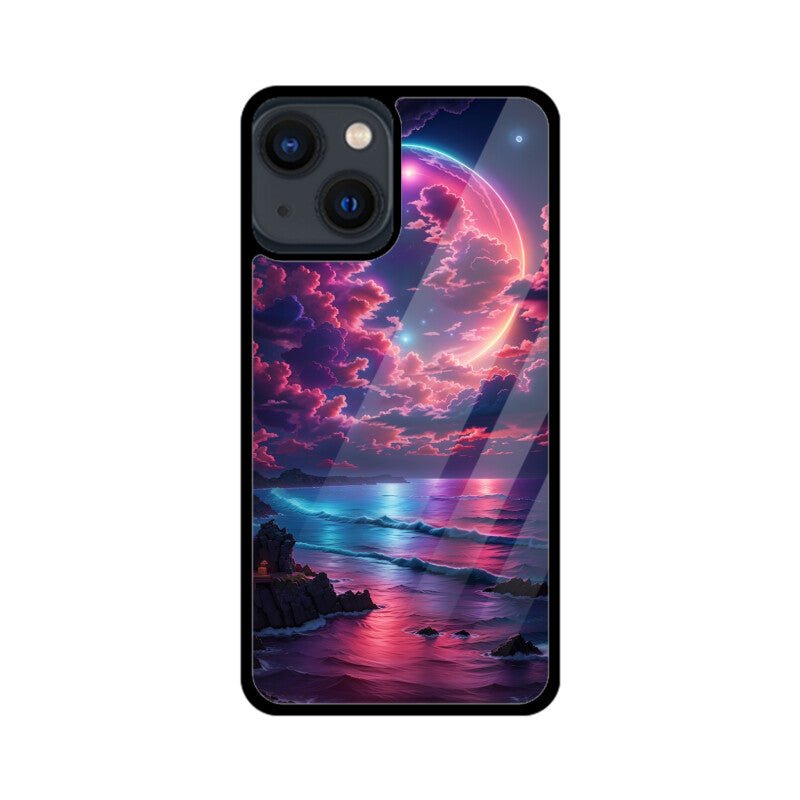 Blue Moonlight & Beach - iPhone Cover - Vibe TownBlue Moonlight & Beach - iPhone Cover