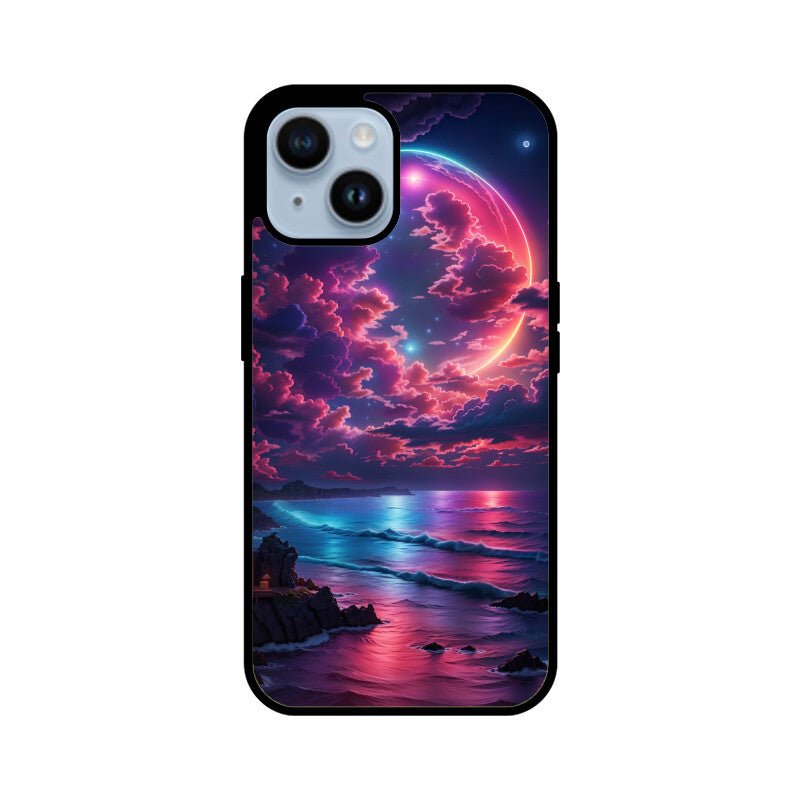 Blue Moonlight & Beach - iPhone Cover - Vibe TownBlue Moonlight & Beach - iPhone Cover