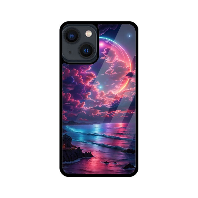 Blue Moonlight & Beach - iPhone Cover - Vibe TownBlue Moonlight & Beach - iPhone Cover