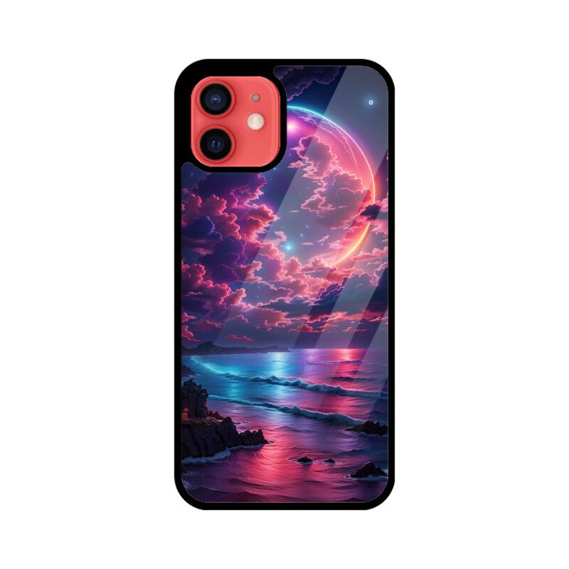 Blue Moonlight & Beach - iPhone Cover - Vibe TownBlue Moonlight & Beach - iPhone Cover