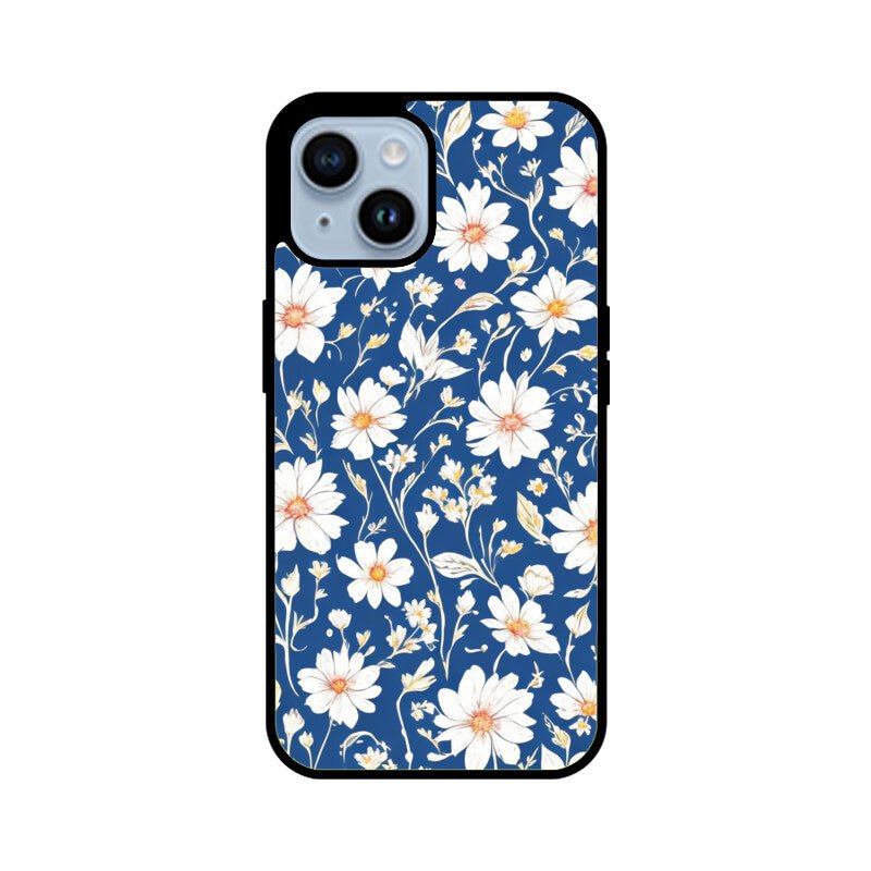 Blue White Florals - iPhone Cover - Vibe TownBlue White Florals - iPhone Cover