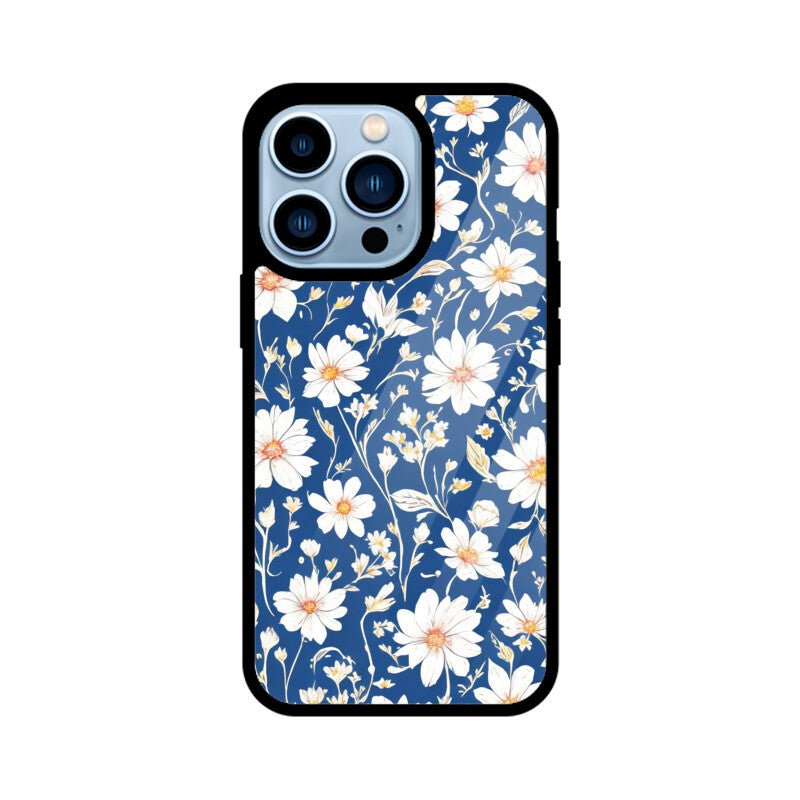 Blue White Florals - iPhone Cover - Vibe TownBlue White Florals - iPhone Cover