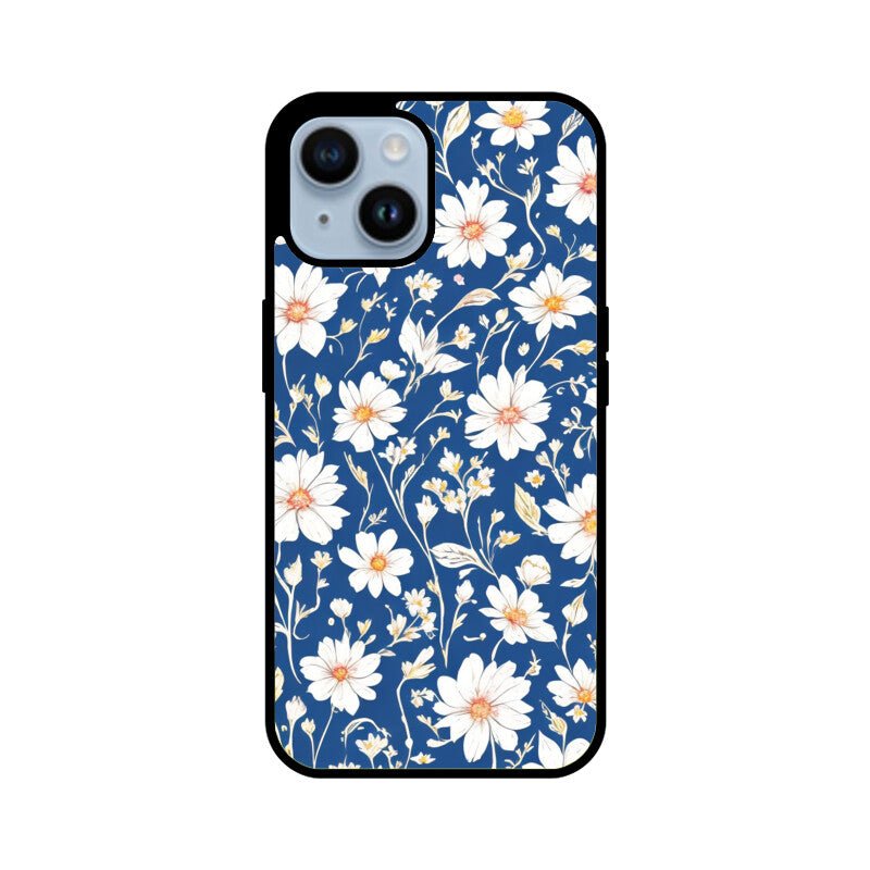 Blue White Florals - iPhone Cover - Vibe TownBlue White Florals - iPhone Cover