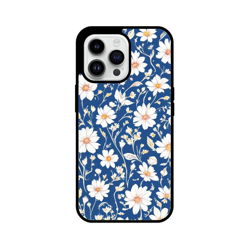 Blue White Florals - iPhone Cover - Vibe TownBlue White Florals - iPhone Cover