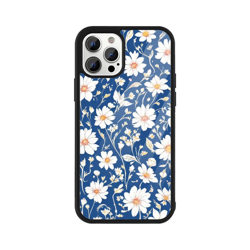 Blue White Florals - iPhone Cover - Vibe TownBlue White Florals - iPhone Cover
