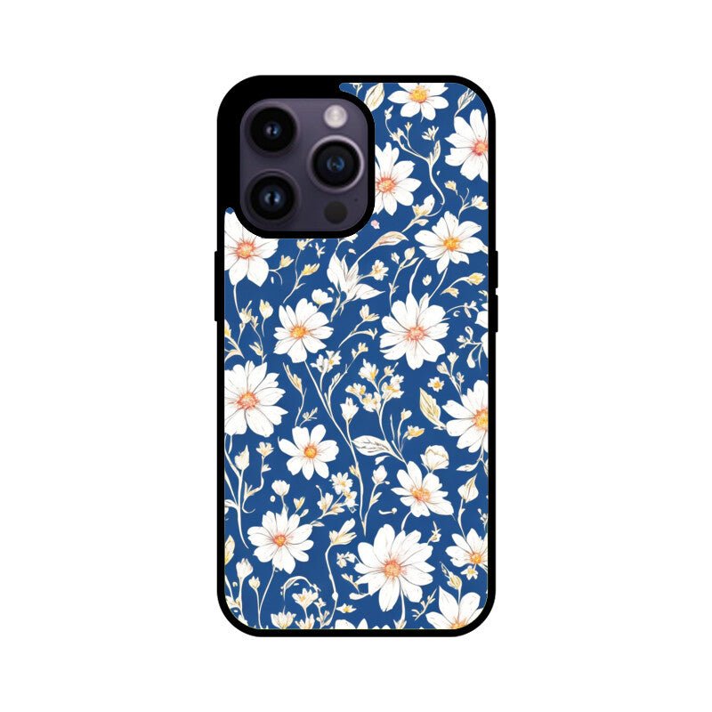 Blue White Florals - iPhone Cover - Vibe TownBlue White Florals - iPhone Cover
