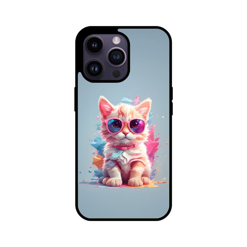 Pink Kitty - iPhone Glass Cover - Vibe TownPink Kitty - iPhone Glass Cover