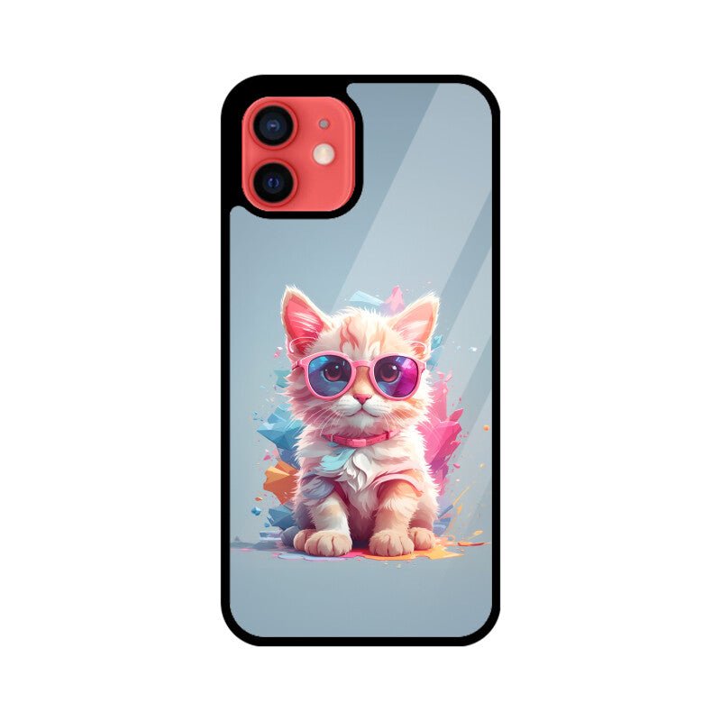 Pink Kitty - iPhone Glass Cover - Vibe TownPink Kitty - iPhone Glass Cover