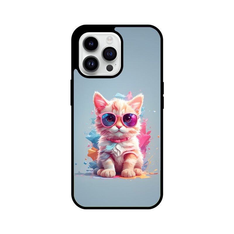 Pink Kitty - iPhone Glass Cover - Vibe TownPink Kitty - iPhone Glass Cover