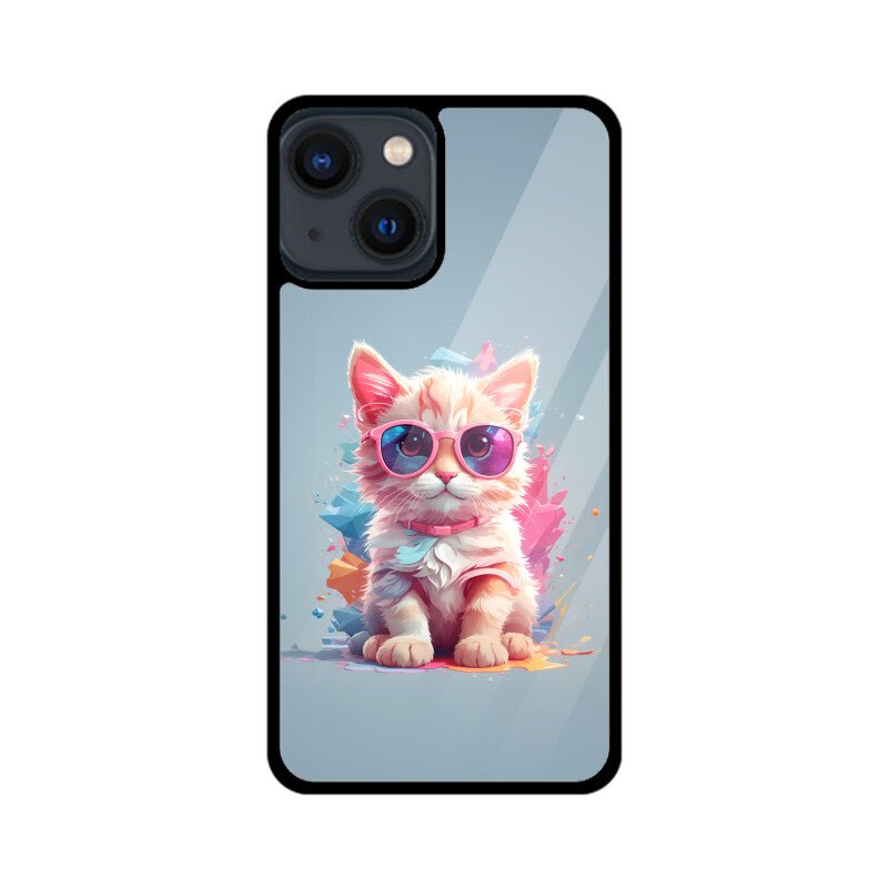 Pink Kitty - iPhone Glass Cover - Vibe TownPink Kitty - iPhone Glass Cover