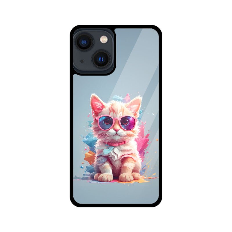 Pink Kitty - iPhone Glass Cover - Vibe TownPink Kitty - iPhone Glass Cover