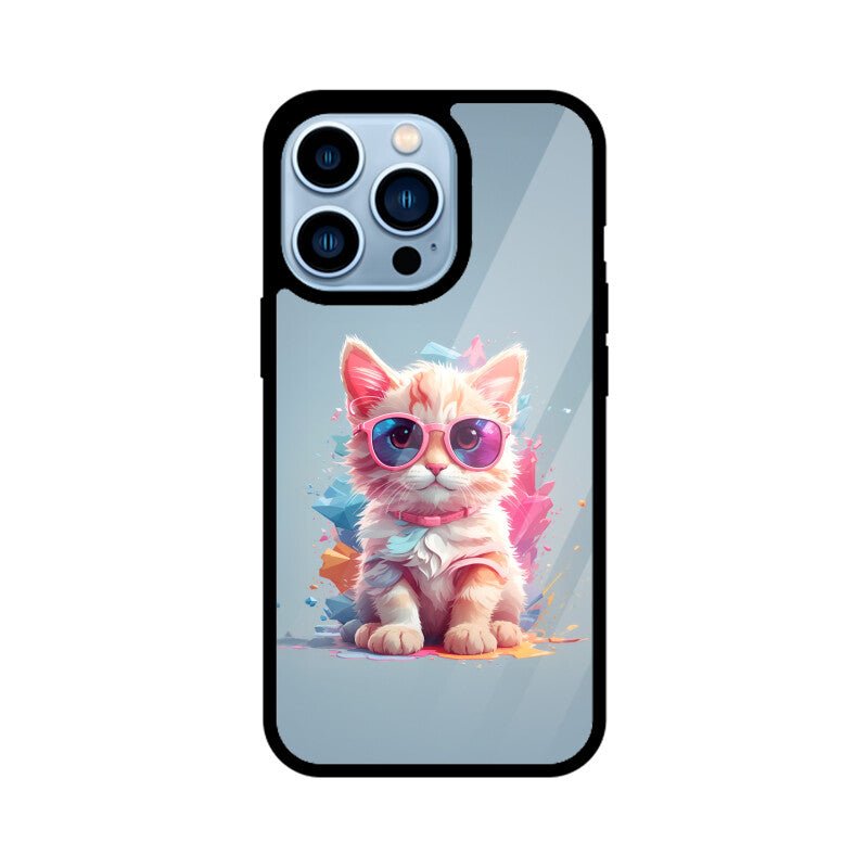 Pink Kitty - iPhone Glass Cover - Vibe TownPink Kitty - iPhone Glass Cover