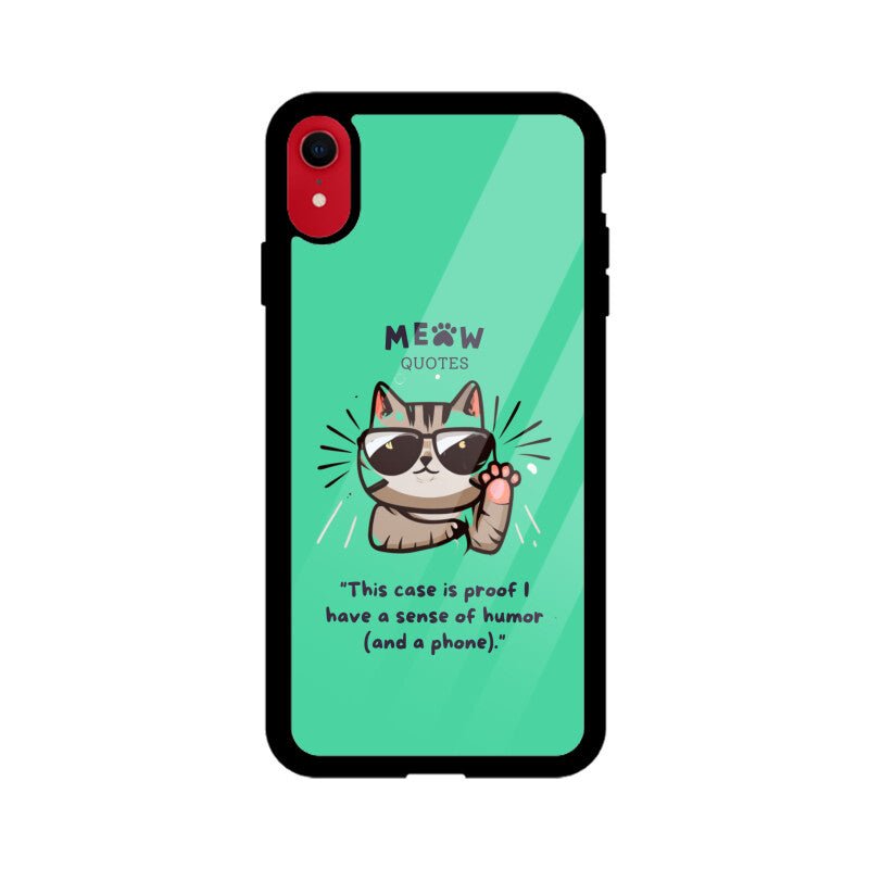Meow Quotes 1 - iPhone Cover - Vibe TownMeow Quotes 1 - iPhone Cover