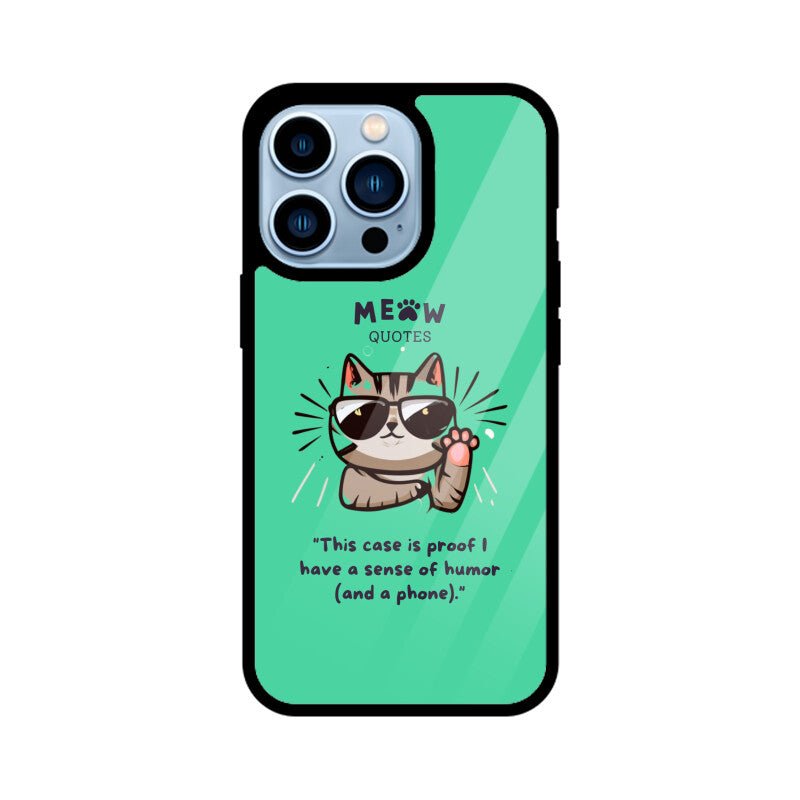 Meow Quotes 1 - iPhone Cover - Vibe TownMeow Quotes 1 - iPhone Cover
