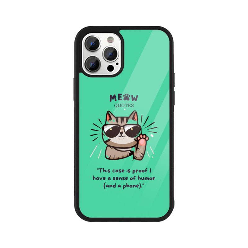 Meow Quotes 1 - iPhone Cover - Vibe TownMeow Quotes 1 - iPhone Cover