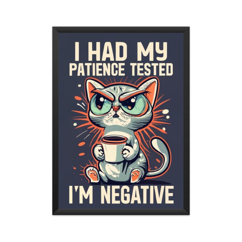 Negative Patience - Poster - Vibe TownNegative Patience - Poster