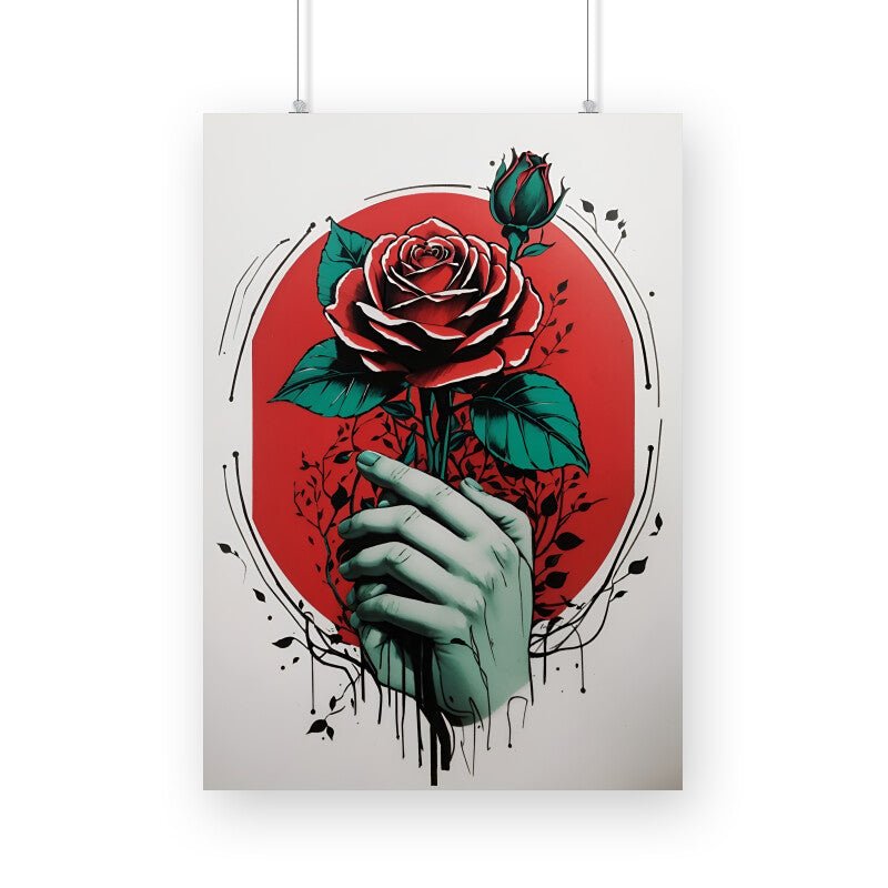 Lady & Flower - Poster - Vibe TownLady & Flower - Poster