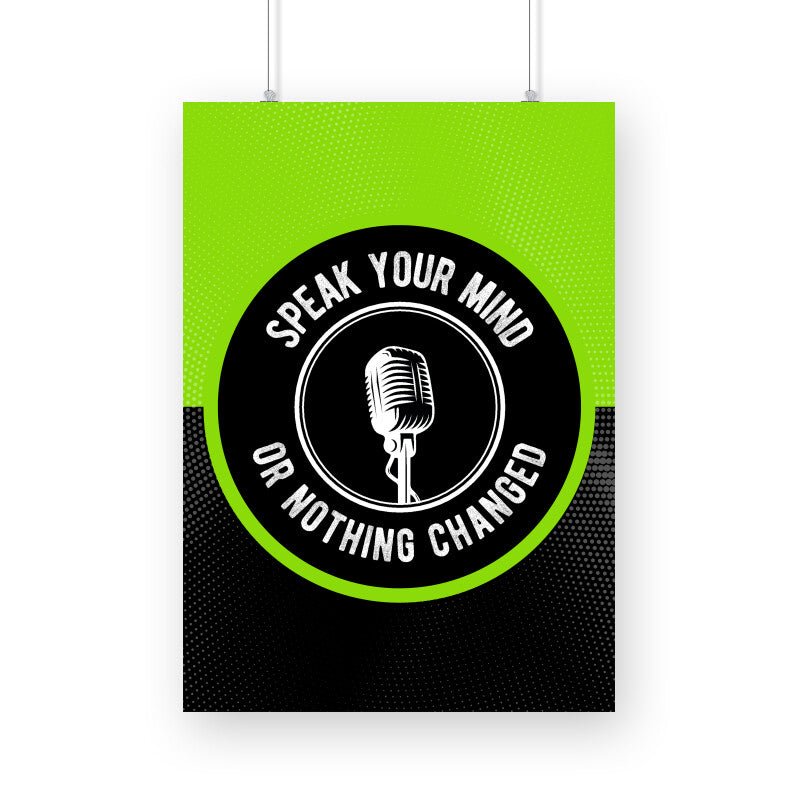 Speak Up - Poster - Vibe TownSpeak Up - Poster