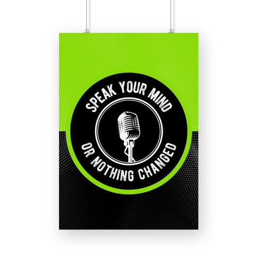 Speak Up - Poster - Vibe TownSpeak Up - Poster